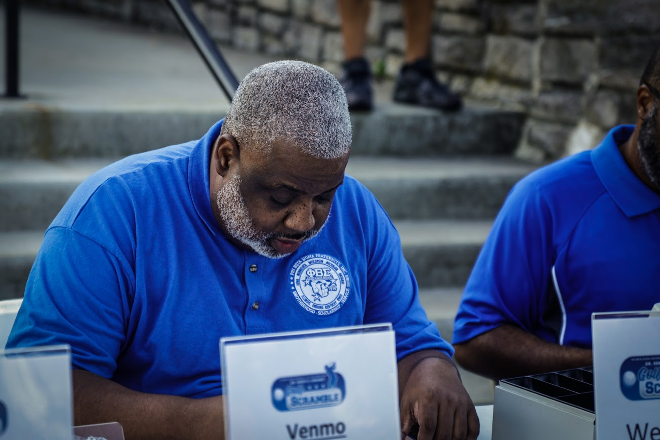Brother at registration table