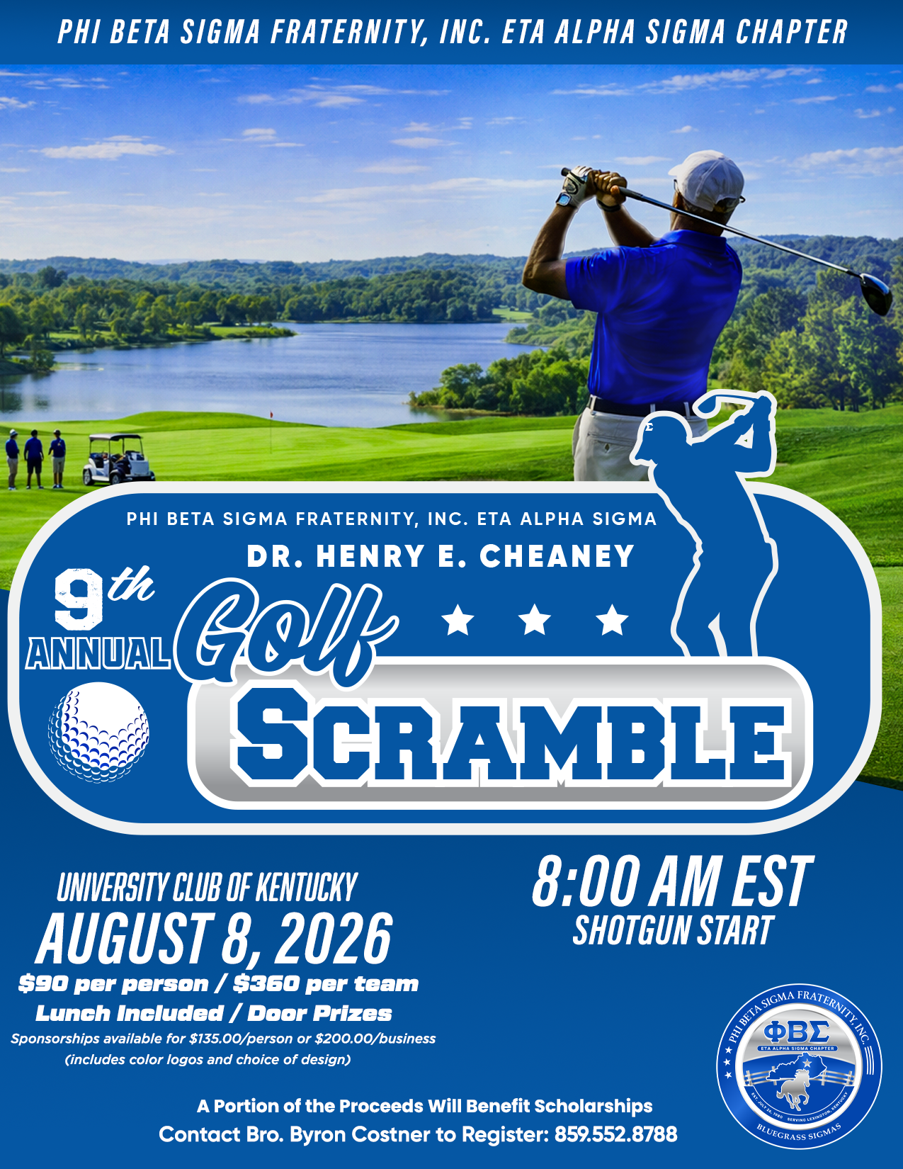 2026 Dr. Henry E. Cheaney Memorial Golf Scramble flyer